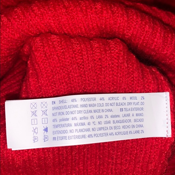 Forever 21 Knit Crewneck Sweater Red/Black - Picture 7 of 7